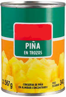Conserva de Piña en trozos 567g